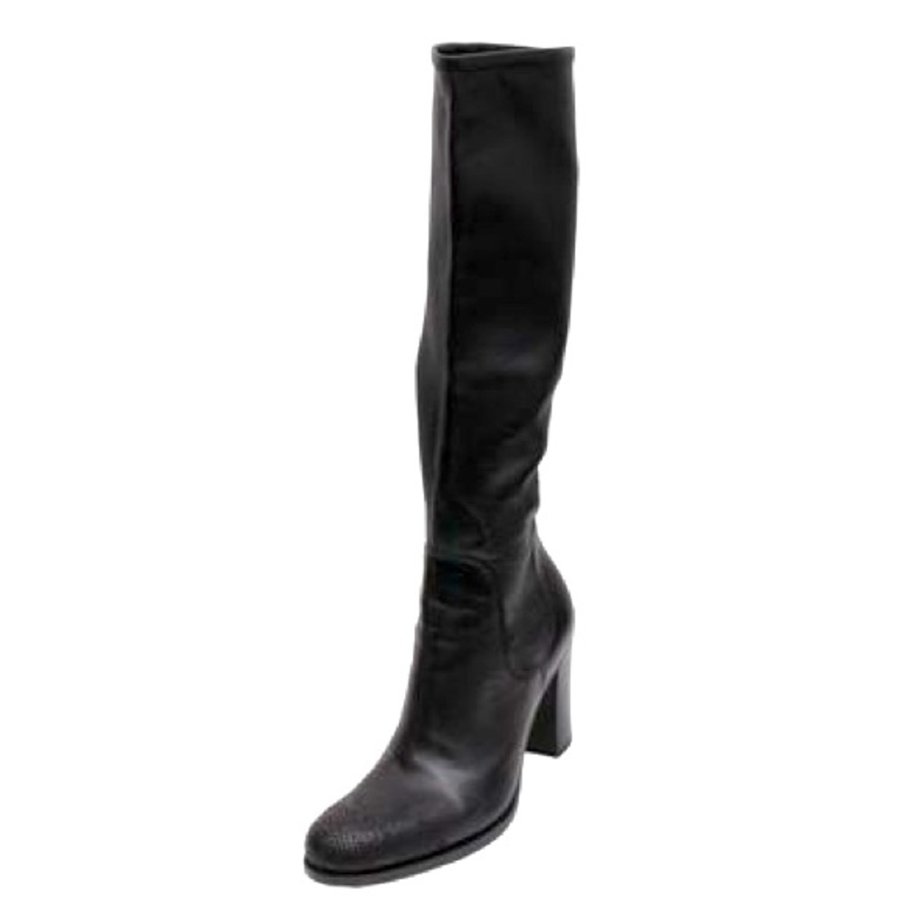 PRADA | Knee High Boot w/ Floral Leather Toe Carving (Not TTS⬆️)